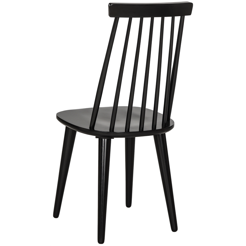 Safavieh Burris Wood Side Chair in Black
