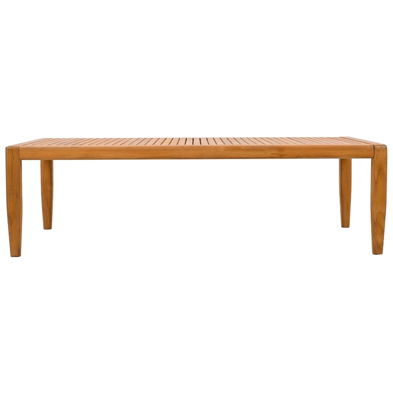 Safavieh Samoa Brazilian Teak Wood Patio Coffee Table in Natural
