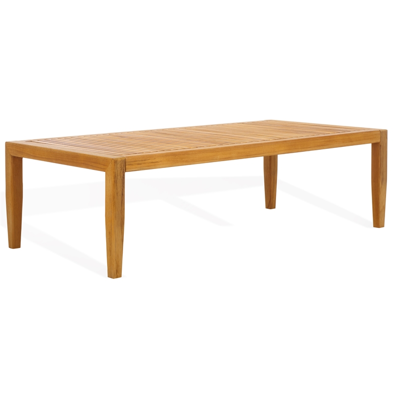 Safavieh Samoa Brazilian Teak Wood Patio Coffee Table in Natural
