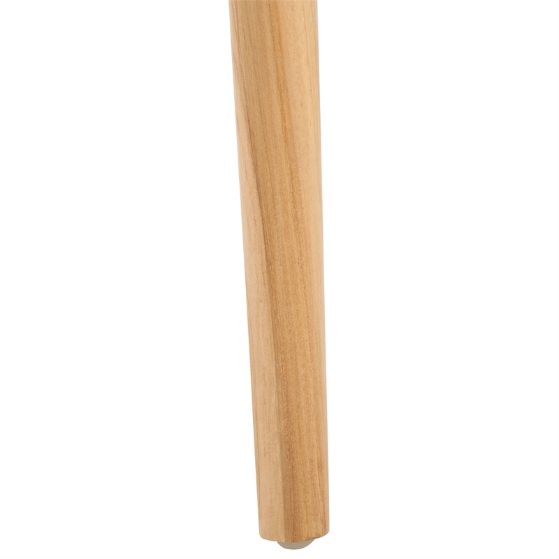 Safavieh Bandelier Teak Wood Stacking Dining Chair in White / Natural