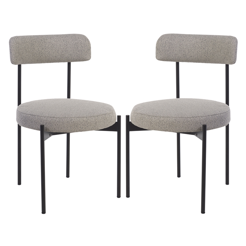 Safavieh Andrean Wood Dining Chair in Gray / Black