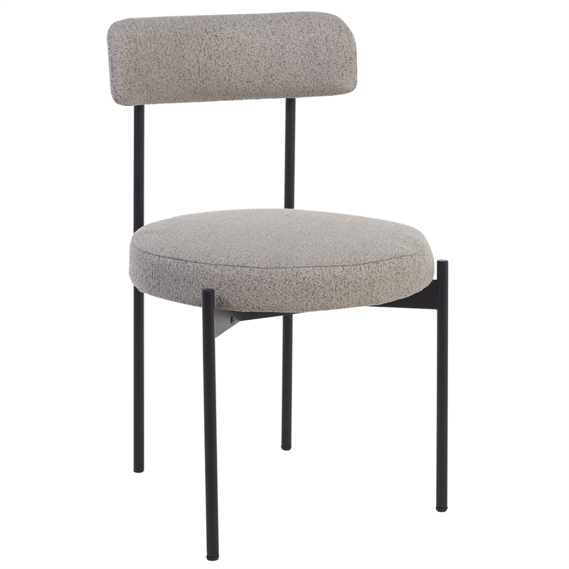 Safavieh Andrean Wood Dining Chair in Gray / Black