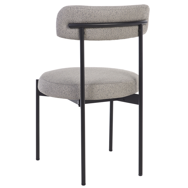 Safavieh Andrean Wood Dining Chair in Gray / Black