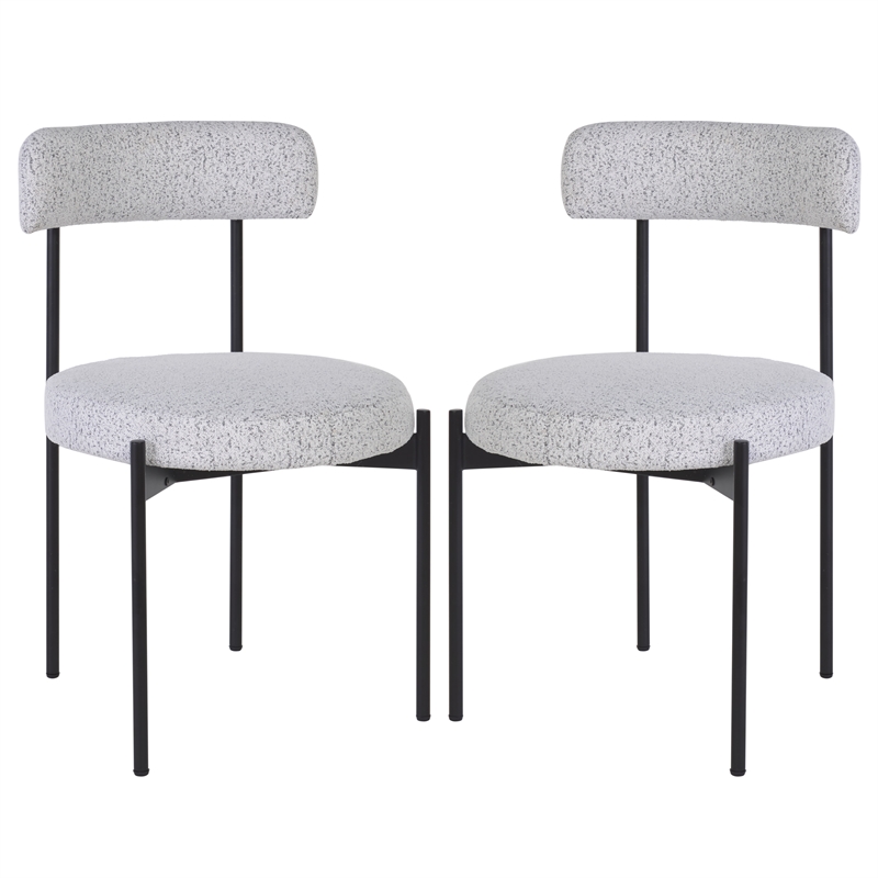 Safavieh Andrean Wood Dining Chair in Black / White