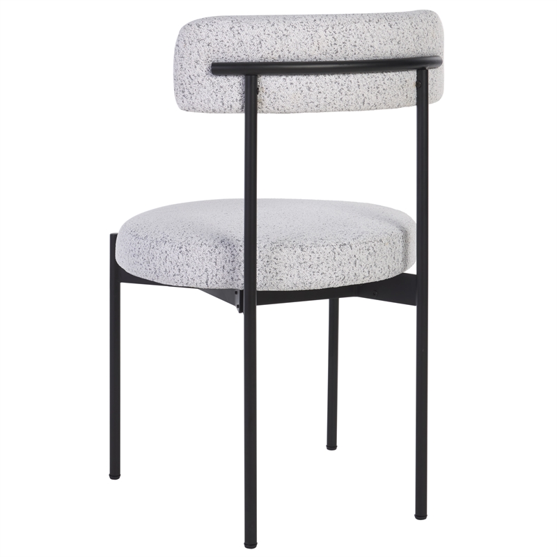 Safavieh Andrean Wood Dining Chair in Black / White