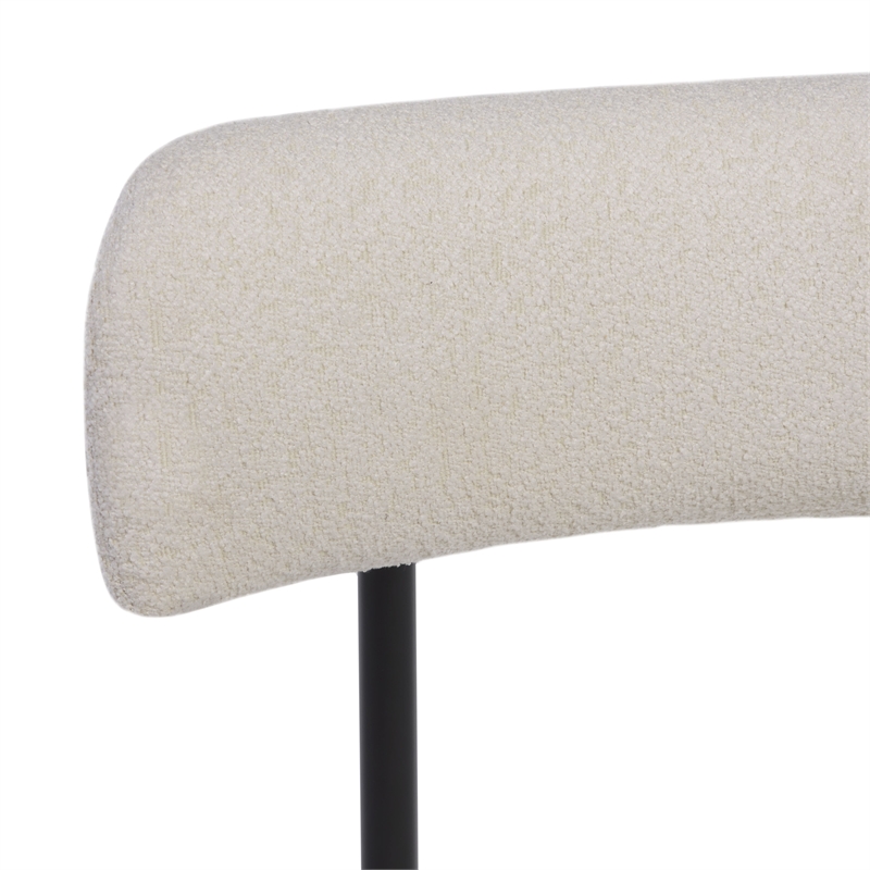 Safavieh Andrean Wood Dining Chair in White / Black