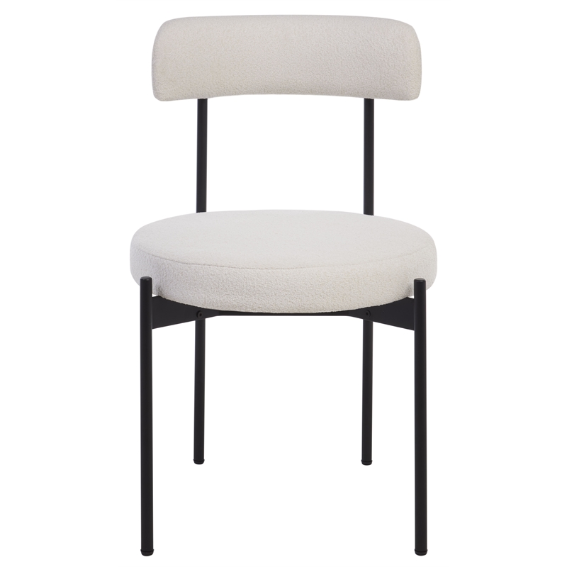 Safavieh Andrean Wood Dining Chair in White / Black