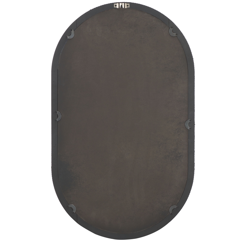 Safavieh Minna Wood and Iron Mirror in Black