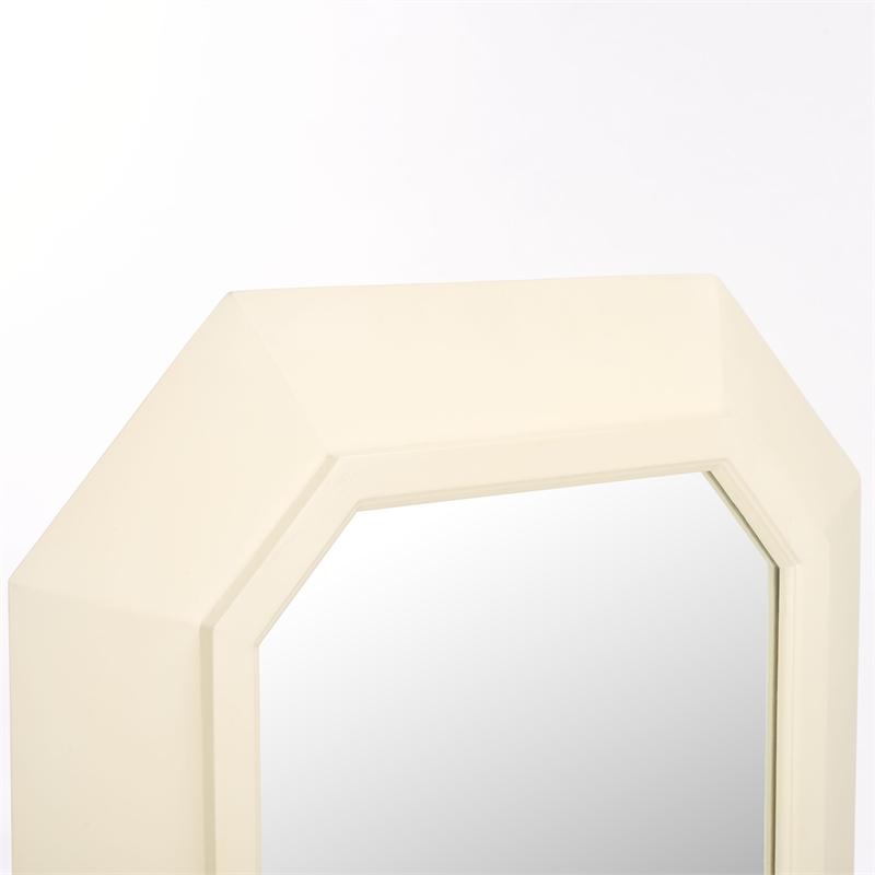 Safavieh Zaira Wood and Iron Mirror in White