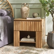 Safavieh Conall 1 Wood Drawer Nightstand in Oak