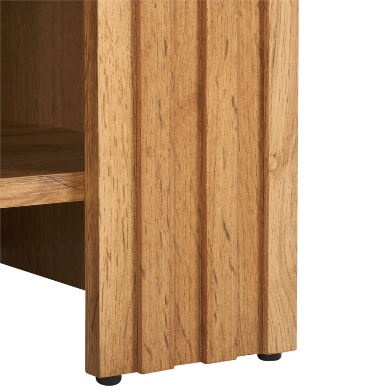 Safavieh Conall 1 Wood Drawer Nightstand in Oak
