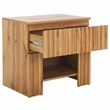Safavieh Conall 1 Wood Drawer Nightstand in Oak