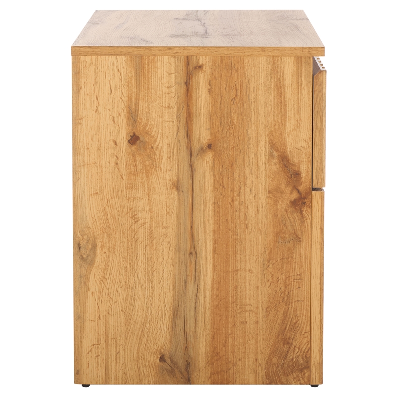 Safavieh Conall 1 Wood Drawer Nightstand in Oak