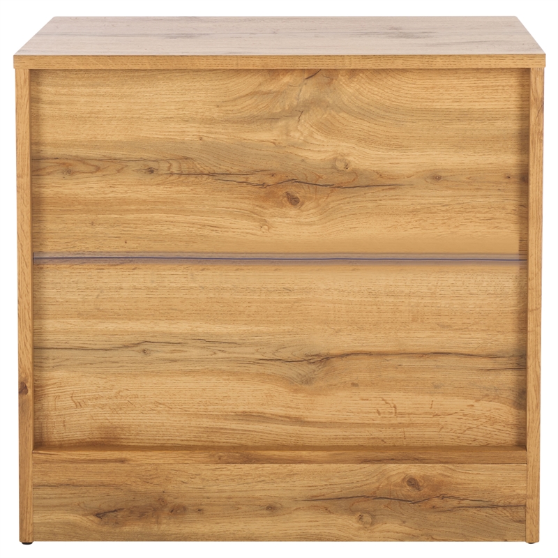 Safavieh Conall 1 Wood Drawer Nightstand in Oak