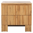 Safavieh Conall 2 Wood Drawer Nightstand in Oak