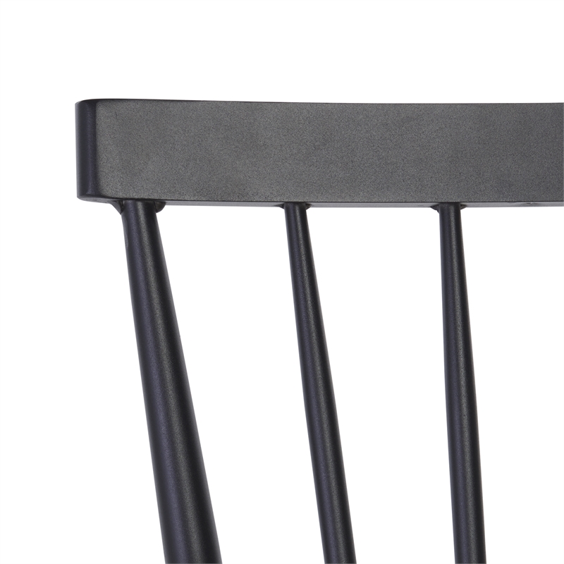 Safavieh Core Aluminum Spindle Chair Set Of 2 in Black