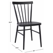 Safavieh Core Aluminum Spindle Chair Set Of 2 in Black