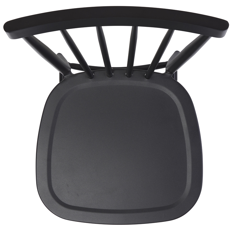 Safavieh Core Aluminum Spindle Chair Set Of 2 in Black