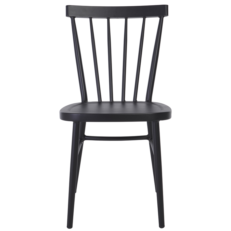 Safavieh Core Aluminum Spindle Chair Set Of 2 in Black