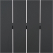 Safavieh Core Aluminum Dining Table in Black
