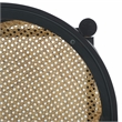 Safavieh Karyna Rattan And Glass Accent Table in Black / Natural
