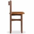 Safavieh Tayla Wood and Leather Counter Stool in Walnut / Brown