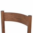 Safavieh Tayla Wood and Leather Counter Stool in Walnut / Brown