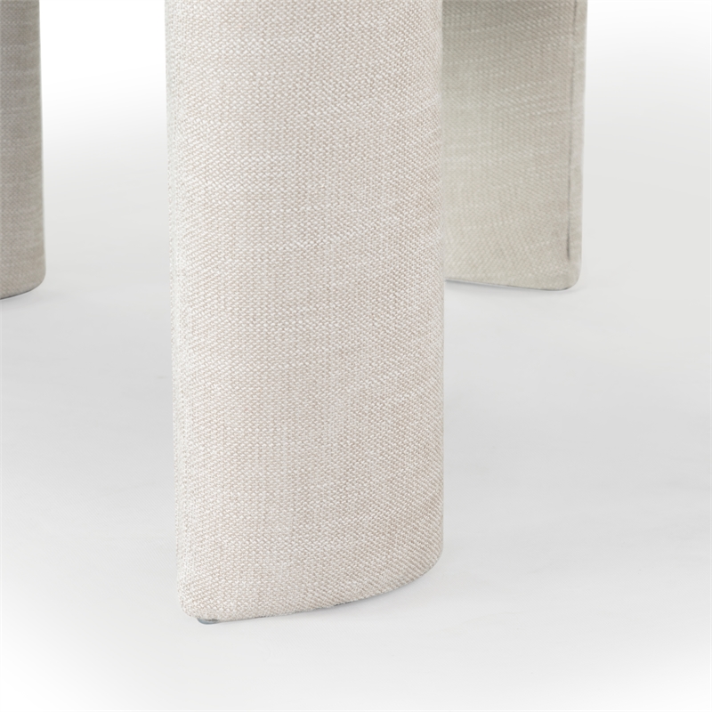 Safavieh Tamlyn Performance Wood and Fabric Dining Chair in Beige