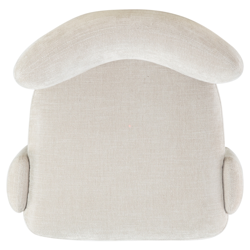 Safavieh Tamlyn Performance Wood and Fabric Dining Chair in Beige