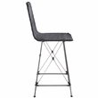 Safavieh Minerva Rattan and Iron Weaved Counter Stool in Black