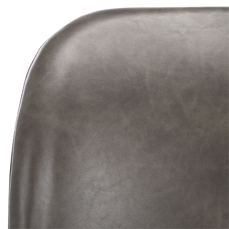 Safavieh Ivey Wood and Iron Bar Stool in Gray / Black