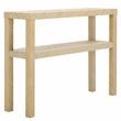 Safavieh Apis Raffia Wood 2 Shelf Console Table in Natural