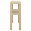 Safavieh Apis Raffia Wood 2 Shelf Console Table in Natural