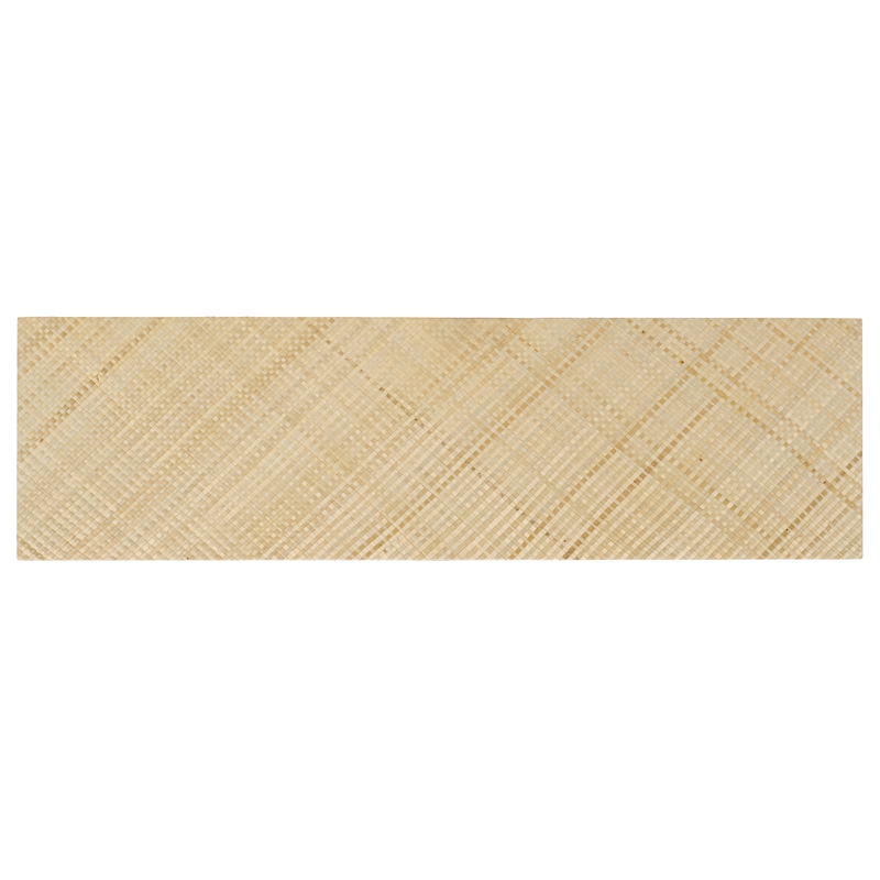 Safavieh Apis Raffia Wood 2 Shelf Console Table in Natural