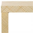Safavieh Apis Raffia Wood 2 Shelf Console Table in Natural