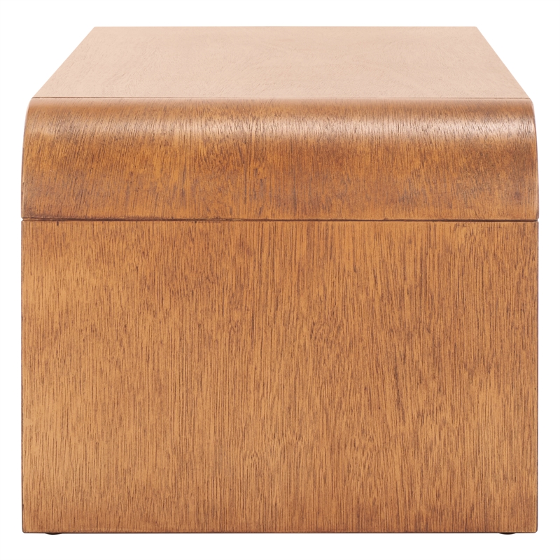 Safavieh Avivan Wood 1 Shelf Coffee Table in Natural