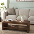 Safavieh Avivan Wood 1 Shelf Coffee Table  in Natural