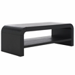 Safavieh Avivan Wood 1 Shelf Coffee Table in Black