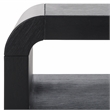 Safavieh Avivan Wood 1 Shelf Coffee Table in Black