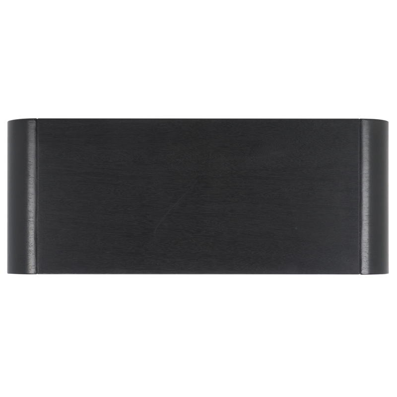 Safavieh Avivan Wood 1 Shelf Coffee Table in Black