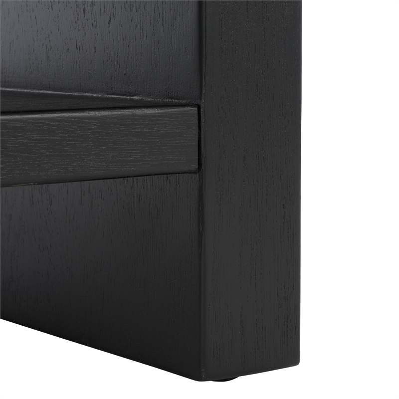 Safavieh Avivan Wood 1 Shelf Coffee Table in Black