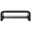 Safavieh Avivan Wood 1 Shelf Coffee Table in Black