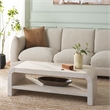 Safavieh Avivan Wood 1 Shelf Coffee Table in White
