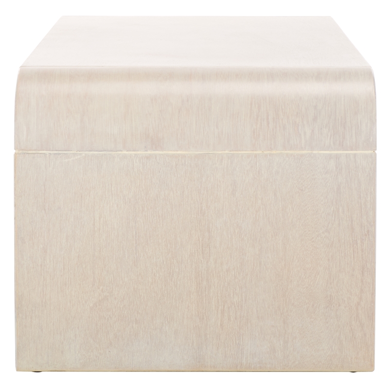 Safavieh Avivan Wood 1 Shelf Coffee Table in White