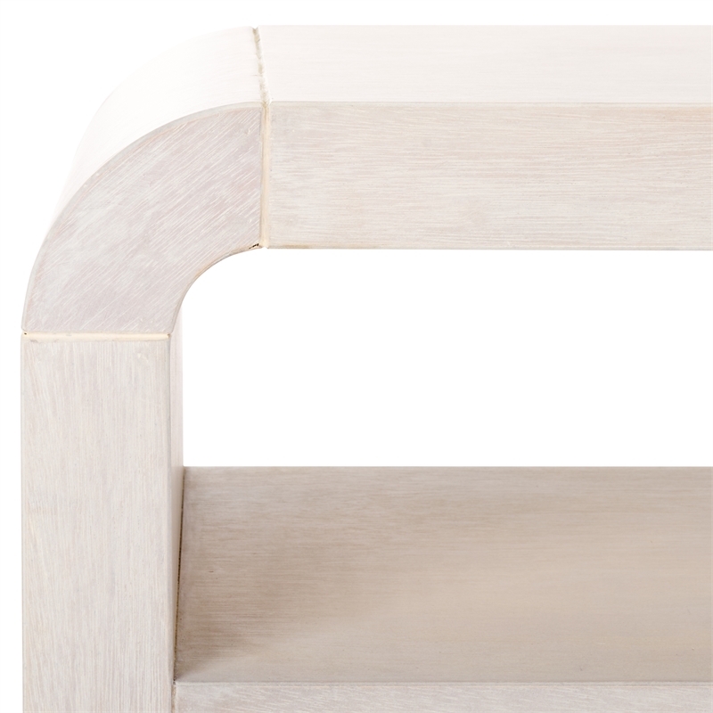 Safavieh Avivan Wood 1 Shelf Coffee Table in White