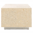 Safavieh Scarlett Rectangular Prism Solid Wood Coffee Table in Natural / Silver