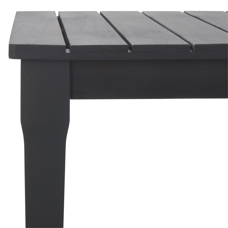 Safavieh Martinique Wood Patio Coffee Table in Black