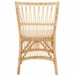 Safavieh Zorianna Rattan Dining Chair with Cushion in White / Natural