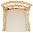 Safavieh Zorianna Rattan Dining Chair with Cushion in White / Natural