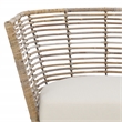 Safavieh Camira Rattan Dining Chair with Cushion in White / Natural